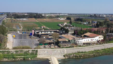 Marché-du-Lez-Montpellier-aerial-view-empty-parking-quarantine-moment-aerial